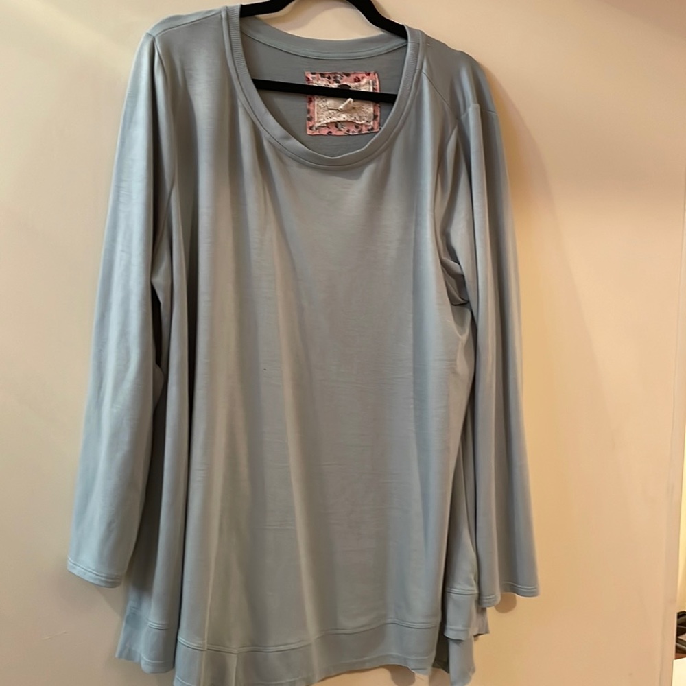 Plus size long sleeve shirt